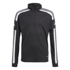 Squadra 21 Training Top. Białe topy Adidas, bez wzorów, z poliesteru, bez kołnierzyka, bez ramiączek. W wyprzedaży za 89.00 zł.