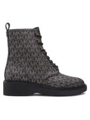 MICHAEL Michael Kors Trzewiki Haskell Bootie 40F2HSFE5B Czarny. Czarne botki MICHAEL Michael Kors, bez wzorów, ze skóry, bez obcasa, na płaskiej podeszwie, bez zapięcia. Za 1,389.00 zł.