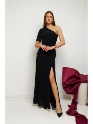 Made of emotion Sukienka w kolorze czarnym rozmiar: XL. Czarne sukienki Made Of Emotion, xl, bez wzorów, bez kołnierzyka, bez ramiączek, maxi. Za 249.99 zł.