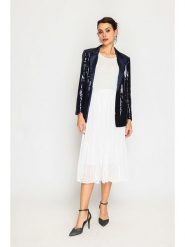 ASSUILI Spódnica w kolorze białym rozmiar: 42. Białe spódnice Assuili, bez wzorów, klasyczne, midi. Za 126.99 zł.