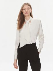 Calvin Klein Bluzka K20K206890 Écru Regular Fit. Bluzki Calvin Klein, bez wzorów, z syntetyku, bez kołnierzyka, bez ramiączek. Za 339.99 zł.