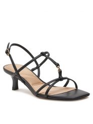 Aldo Sandały Josefina 13740407 Czarny. Czarne sandały Aldo, bez wzorów, ze skóry, bez obcasa, na szpilce, bez zapięcia. Za 159.99 zł.