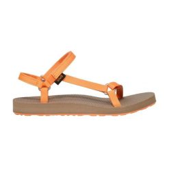 Sandały damskie Teva Original Universal Slim. Brązowe sandały Teva, bez wzorów, sportowe, bez obcasa, bez zapięcia. Za 357.00 zł.