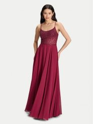 Hey Kyla Sukienka wieczorowa 5AK023HK Bordowy Regular Fit. Czerwone sukienki Hey Kyla, bez wzorów, z syntetyku, wizytowe, bez kołnierzyka, bez ramiączek. Za 1,019.00 zł.