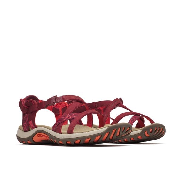 Sandały turystyczne Jacardia damskie. Sandały Merrell, bez wzorów, z kauczuku, bez obcasa, bez zapięcia. Za 279.99 zł.