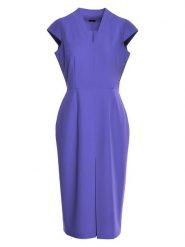 Stylove Sukienka w kolorze fioletowym rozmiar: M. Różowe sukienki Stylove, m, bez wzorów, bez kołnierzyka, bez ramiączek, midi. Za 159.99 zł.