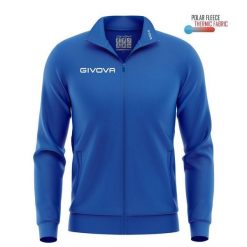 Bluza sportowa Givova Polarfleece Mono 500 niebieska. Niebieskie bluzy Givova, s, bez wzorów, z materiału, bez kaptura. Za 88.10 zł.