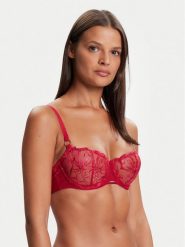 Chantelle Biustonosz balkonetka Fleurs C12M50 Czerwony. Czerwone biustonosze Chantelle, bez wzorów, z syntetyku. Za 419.99 zł.