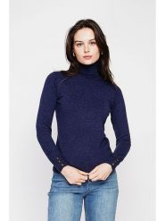 C& Jo Golf w kolorze granatowym rozmiar: 36. Niebieskie golfy C& Jo, bez wzorów, ze splotem, bez ramiączek. Za 121.99 zł.