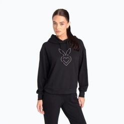 Bluza treningowa damska Cardio Bunny HCB-125. Czarne bluzy Cardio Bunny, l, bez wzorów, z materiału, bez kaptura. Za 67.99 zł.