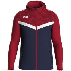 Bluza dresowa z kapturem zapinana na zamek Jako Iconic. Czerwone bluzy sportowe JAKO, xl, bez wzorów, z dresówki, z kapturem. Za 316.50 zł.