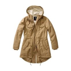 Parka dla kobiet Brandit Marsh Lake. Brązowe parki BRANDIT, xs, z futra, bez kaptura. Za 438.50 zł.