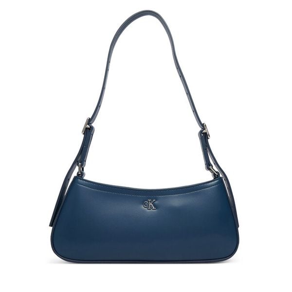 Torebka Calvin Klein. Niebieskie torebki klasyczne Calvin Klein, bez wzorów, bez dodatków. Za 284.99 zł.