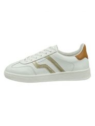 GANT Footwear Skórzane sneakersy w kolorze białym rozmiar: 38. Białe trampki GANT Footwear, bez wzorów, ze skóry, bez zapięcia. Za 259.13 zł.