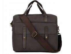 Miejska skórzana torba podróżna na ramię Timberland Briefcase. Brązowe torby na ramię Timberland, bez wzorów, z materiału, eleganckie, na ramię, bez dodatków. Za 379.00 zł.