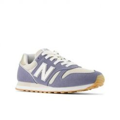 Buty do chodzenia damskie New Balance WL373PJ2. Fioletowe obuwie sportowe New Balance, z materiału, bez zapięcia, trekkingowe. Za 382.00 zł.
