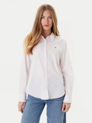 Tommy Hilfiger Koszula Ess WW0WW47169 Różowy Regular Fit. Czerwone koszule TOMMY HILFIGER, bez wzorów, z bawełny, bez kołnierzyka, bez ramiączek. Za 389.99 zł.