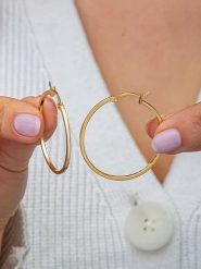 Heliophilia Pozłacane kolczyki-kreole rozmiar: onesize. Żółte kolczyki Heliophilia, pozłacane. Za 118.84 zł.