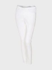 OPUS Dżinsy "Elma" - Skinny fit - w kolorze białym rozmiar: 34. Białe jeansy Opus, z aplikacjami. Za 66.00 zł.