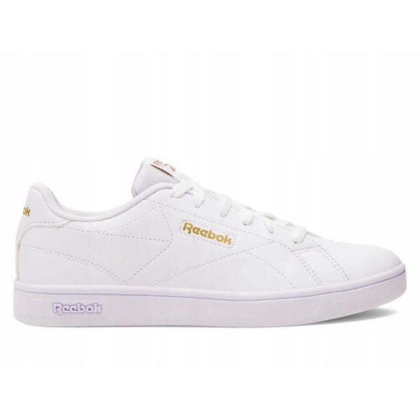 Buty sportowe damskie Reebok Court Clean sneakersy białe (100074383). Białe obuwie sportowe Reebok, z gumy, bez zapięcia, trekkingowe. Za 199.00 zł.