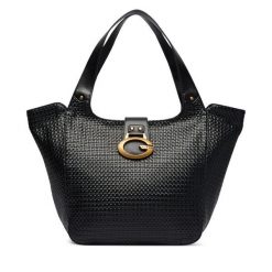 Torebka Guess. Czarne shopper Guess, z aplikacjami, bez dodatków. Za 714.99 zł.