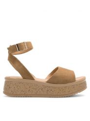 Lasocki Sandały MODENA ARC-4883-10 Brązowy. Brązowe sandały Lasocki, bez wzorów, ze skóry, bez obcasa, na koturnie, bez zapięcia. Za 149.99 zł.