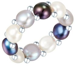 Valero Pearls Pierścionek z perłą srebro wysokiej próby Perła hodowlana słodkowodna srebrny Pierścionki 1 ct Damski. Szare pierścionki Valero Pearls, z perłą, srebrne. Za 159.99 zł.