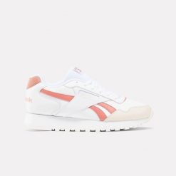Sneakersy damskie Reebok Glide buty sportowe lifestylowe białe (100201437). Białe obuwie sportowe Reebok, bez zapięcia, trekkingowe. Za 279.00 zł.
