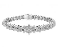 Bransoletka z białego złota z brylantami - rozmiar 18 cm - 2,49 ct - próba 750. Białe bransoletki Apart, z brylantem, złote. Za 56,990.00 zł.