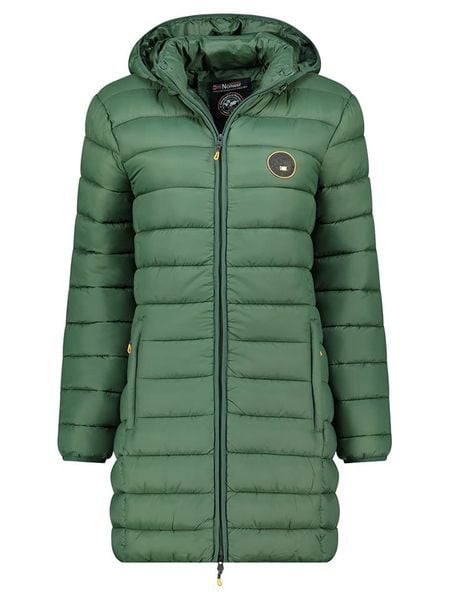 Geographical Norway Płaszcz pikowany "Atikamap" w kolorze zielonym rozmiar: XXL. Zielone płaszcze Geographical Norway, xxl, bez wzorów, bez kaptura. Za 166.10 zł.