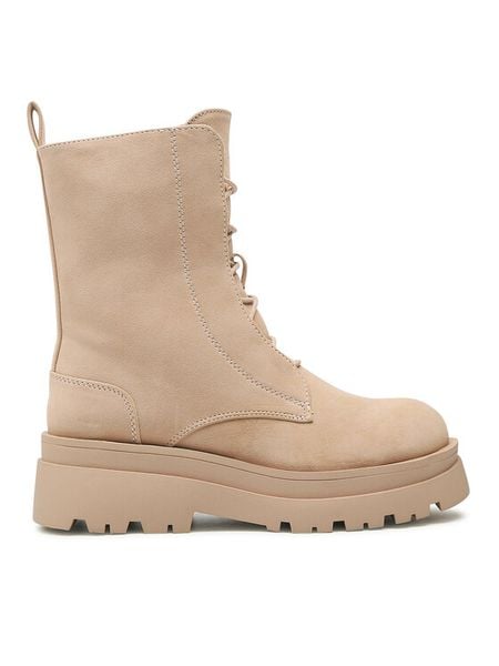 Jenny Fairy Trapery WS5605-12 Beżowy. Brązowe trapery i śniegowce Jenny Fairy, ze skóry. Za 129.99 zł.