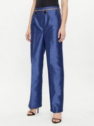 Rinascimento Spodnie materiałowe CFC0117559003 Granatowy Wide Fit. Niebieskie spodnie materiałowe Rinascimento, m, bez wzorów, z materiału. Za 279.99 zł.
