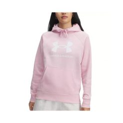 Bluza Under Armour RIVAL FLEECE BIG LOGO HD. Białe bluzy Under Armour, m, bez wzorów, z bawełny, bez kaptura. Za 283.10 zł.