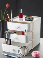 Violeta Home Organizer w kolorze białym na przybory do makijażu - 21 x 21 x 16 cm rozmiar: onesize. Zestawy Violeta Home. Za 113.45 zł.