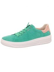 Legero Skórzane sneakersy "Rejoise" w kolorze zielonym rozmiar: 41,5. Zielone trampki Legero, bez wzorów, bez zapięcia. Za 228.92 zł.