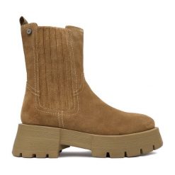 Botki G-Star Raw. Brązowe botki G-Star Raw, bez wzorów, bez obcasa, na płaskiej podeszwie, bez zapięcia. Za 379.99 zł.