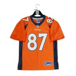 Second life - Koszulka Denver Broncos dla kobiet - Jak nowy. Brązowe bluzki NFL, bez wzorów, sportowe, bez kołnierzyka, bez ramiączek. Za 148.01 zł.