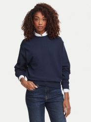 Tommy Hilfiger Bluza Script Terry WW0WW52355 Granatowy Regular Fit. Niebieskie bluzy TOMMY HILFIGER, m, bez wzorów, z bawełny, bez kaptura. Za 409.99 zł.