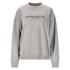 Damska bluza z dekoltem Athlecia Atkins. Fioletowe bluzy Athlecia, bez wzorów, bez kaptura. Za 168.00 zł.