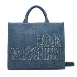 Torebka LOVE MOSCHINO. Niebieskie torebki klasyczne Love Moschino, bez wzorów, bez dodatków. Za 519.99 zł.