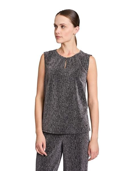 BETTY & CO Bluzka w kolorze czarnym rozmiar: 46. Czarne bluzki Betty & Co, bez wzorów, bez kołnierzyka, bez ramiączek. Za 69.91 zł.