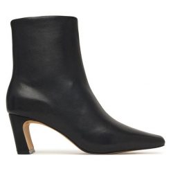 Botki Aldo. Czarne botki Aldo, bez wzorów, bez obcasa, na słupku, bez zapięcia. Za 679.99 zł.