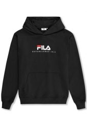 Bluza z kapturem Fila Valsera Regular Logo. Czarne bluzy Fila, m, bez wzorów, z bawełny, z kapturem. Za 210.99 zł.