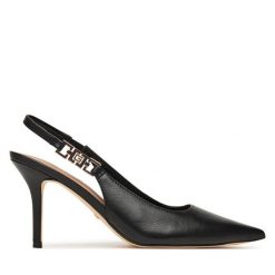 Szpilki Guess. Czarne szpilki Guess, z aplikacjami, bez obcasa, na szpilce, bez zapięcia. Za 539.99 zł.