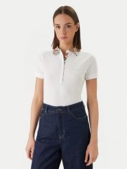 Barbour Polo Malvern LML0633WH33 Biały Slim Fit. Białe koszulki polo Barbour, bez wzorów, z bawełny, bez kołnierzyka, bez ramiączek. Za 289.99 zł.