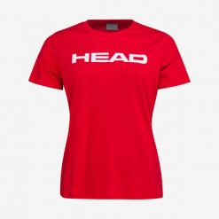 T-shirt damski Club Lucy. Czerwone t-shirty Head, xl, bez wzorów, z bawełny, bez kołnierzyka, bez ramiączek. W wyprzedaży za 87.50 zł.