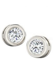 Vittoria Jewels Złote kolczyki-wkrętki z diamentami rozmiar: onesize. Szare kolczyki Vittoria Jewels, z diamentem, złote. Za 1,209.99 zł.