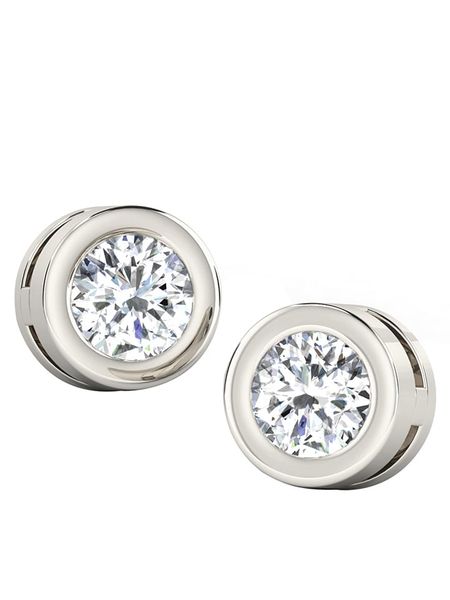 Vittoria Jewels Złote kolczyki-wkrętki z diamentami rozmiar: onesize. Szare kolczyki Vittoria Jewels, z diamentem, złote. Za 1,215.49 zł.