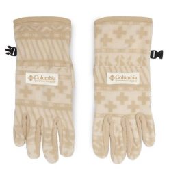 Rękawiczki Damskie Columbia. Brązowe rękawiczki Columbia, bez wzorów, z dzianiny. Za 149.99 zł.
