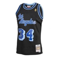 Koszulka NBA Los Angeles Lakers Swingman Shaquille O’Neal. Czarne bluzki Mitchell & Ness, bez wzorów, sportowe, bez kołnierzyka, bez ramiączek. Za 577.00 zł.